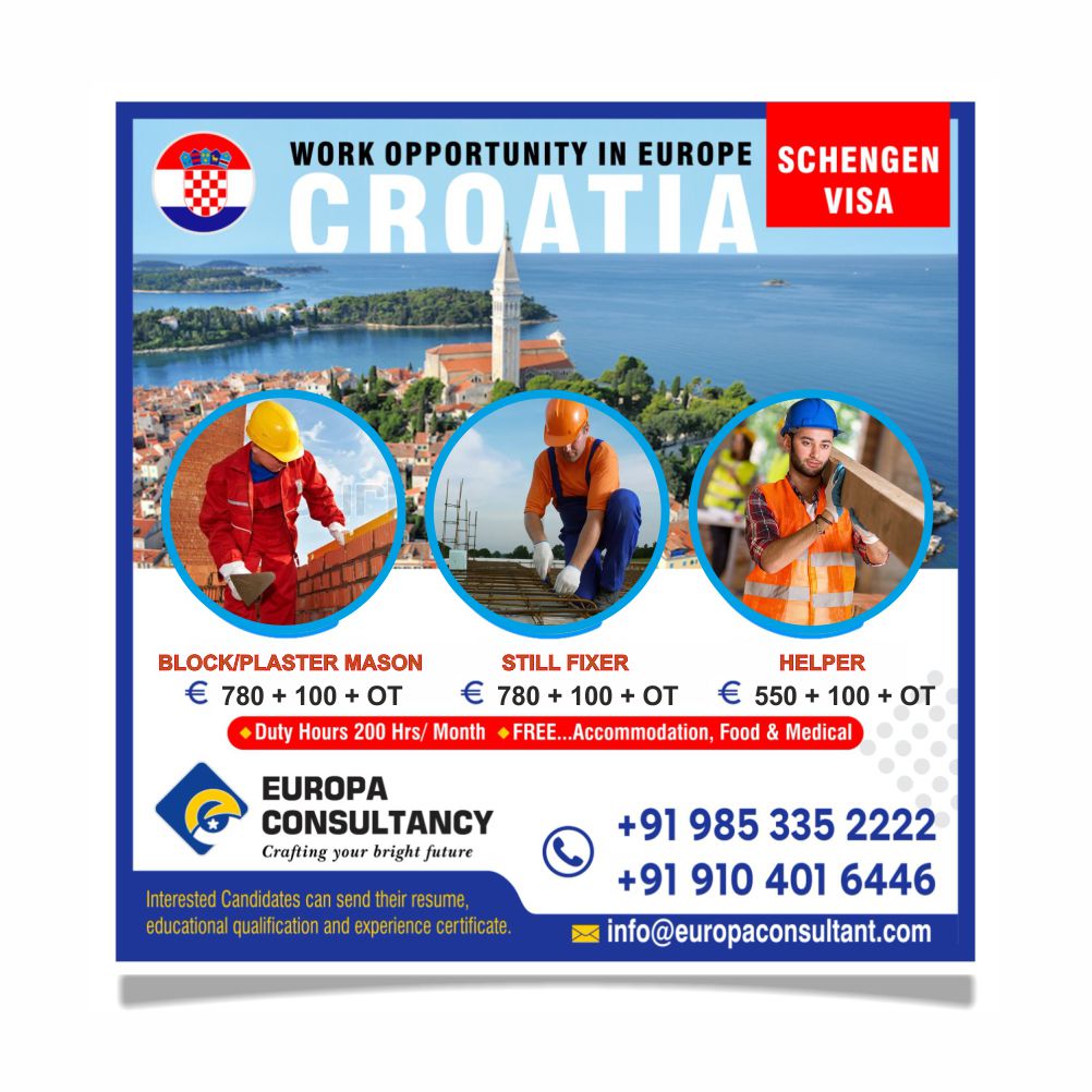 Croatia, job vacancy in europe